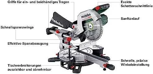 Skersinio pjovimo staklės Metabo KGS 18 LTX BL 254; 18 V; 254x30 mm (be akumuliatoriaus ir pakrovėjo)