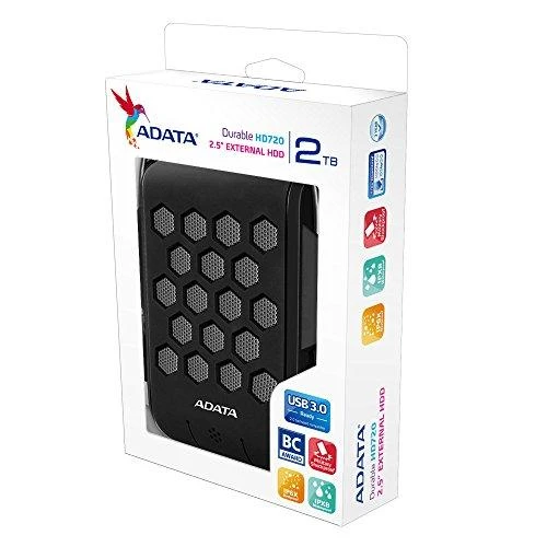 Išorinis kietasis diskas Adata HD720 2TB USB3 Juodas, IP68