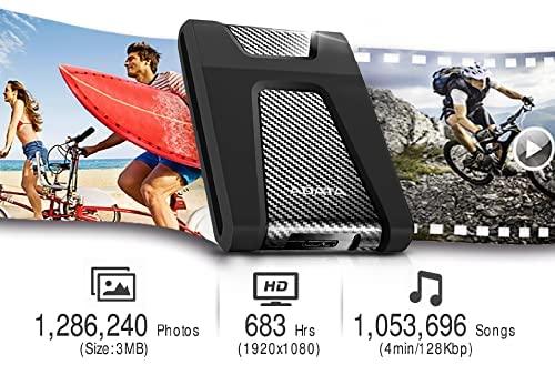 Išorinis kietasis diskas Adata HD650 4TB 2.5" Juodas 
