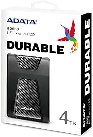 Išorinis kietasis diskas Adata HD650 4TB 2.5" Juodas 