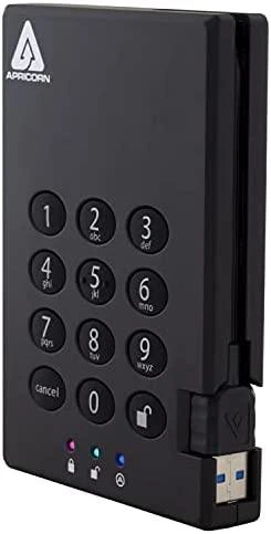 Apricorn Aegis Padlock A25-3PL256-1000 – kietasis diskas – 1 TB – USB 3.0