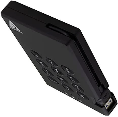 Kietasis diskas Dysk zewnętrzny HDD Apricorn Aegis Padlock 2TB Juodas (A25-3PL256-2000)