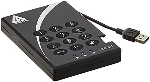 Kietasis diskas Dysk zewnętrzny HDD Apricorn Aegis Padlock 2TB Juodas (A25-3PL256-2000)