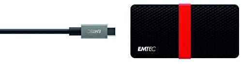 Kietasis diskas Išorinis diskas SMD Emtec Portable X200 128GB Juoda ir raudona (ECSSD128GX200)