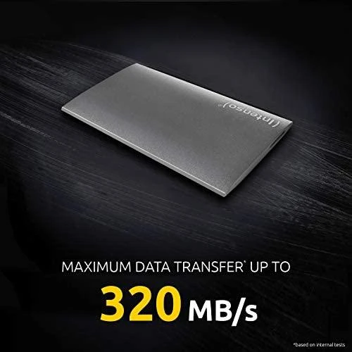 Kietasis diskas „Intenso“ išorinis nešiojamasis SSD 1,8 colio 256 GB, „Premium Edition“, USB 3.0, antracitas