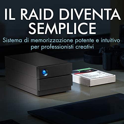 Kietasis diskas LaCie 2big RAID, 3,5'', 8TB, USB 3.1