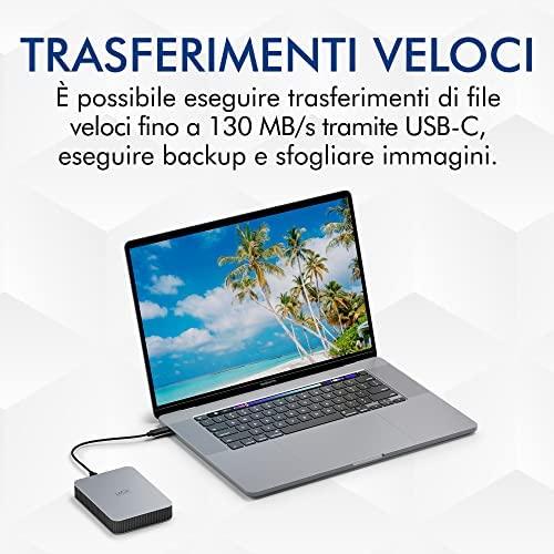 LaCie Išorinis kietasis diskas HDD Mobile Drive (2.5'/1TB/ USB 3.1 TYPE C)