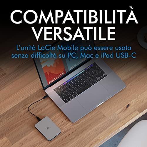 LaCie Išorinis kietasis diskas HDD Mobile Drive (2.5'/1TB/ USB 3.1 TYPE C)