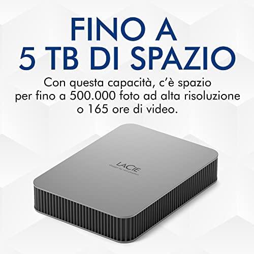LaCie Išorinis kietasis diskas HDD Mobile Drive (2.5'/1TB/ USB 3.1 TYPE C)