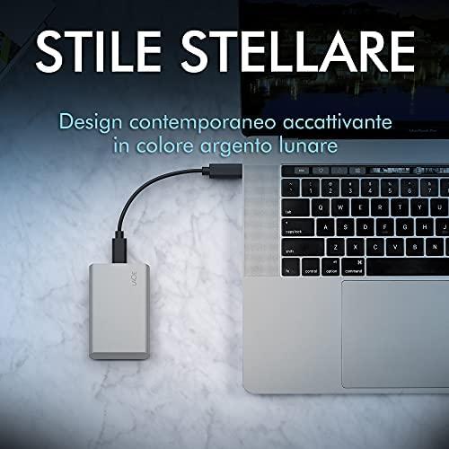Kietasis diskas LaCie išorinis nešiojamas SSD v2 (2,5 colio / 1 TB / USB 3.1 C tipo)