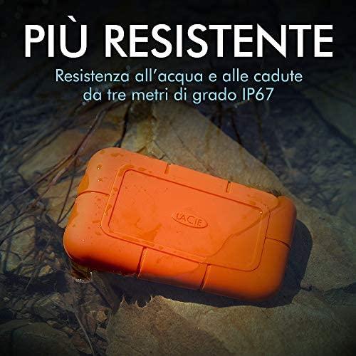 Kietasis diskas „LaCie“ tvirtas USB-C SSD 500 GB