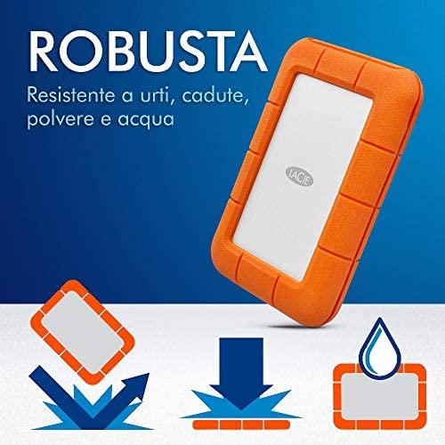 LaCie Išorinis kietasis diskas HDD Rugged USB-C (2.5'/1TB/USB 3.1 TYPE C).