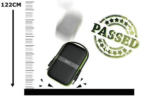 Kietasis diskas Dysk zewnętrzny HDD Silicon Power Armor A60 1TB Juodai-žalia (SP010TBPHDA60S3K)