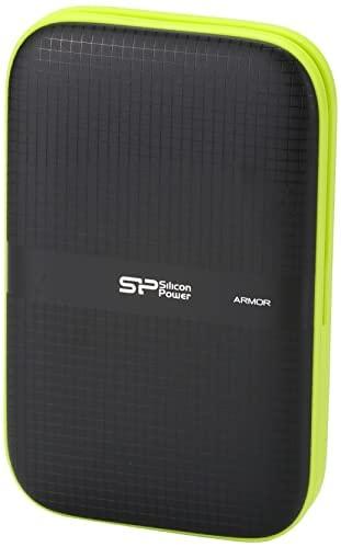 Kietasis diskas Dysk zewnętrzny HDD Silicon Power Armor A60 1TB Juodai-žalia (SP010TBPHDA60S3K)