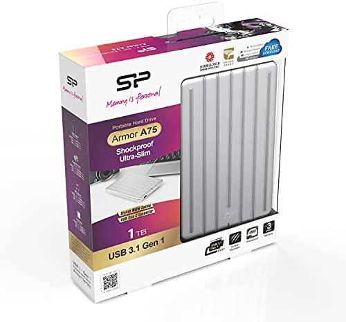 Silicon Power Armor A75 išorinis kietasis diskas 1000 GB Sidabras