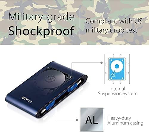 Kietasis diskas Silicon Power Armor A80 1TB 2.5 ", USB 3.0, Mėlyna