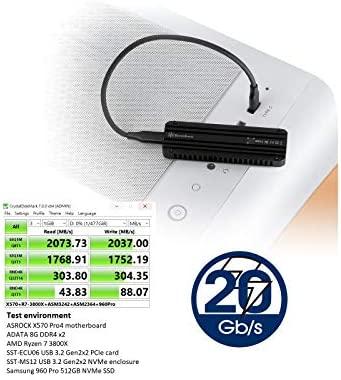 „SilverStone M.2 PCIe NVMe“ – USB-C 3.2 Gen 2x2 MS12 (ST-MS12)