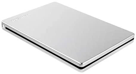 Kietasis diskas TOSHIBA Canvio Slim 2TB USB 3.2 Sidabrinis