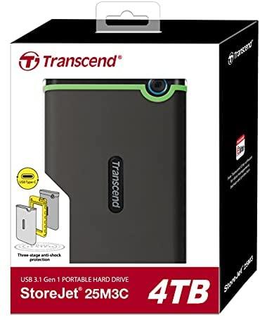 TRANSCEND 4TB 2.5" Išorinis kietasis diskas HDD StoreJet M3 Type C