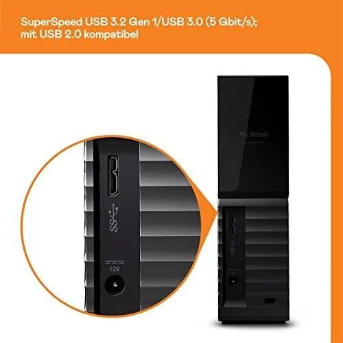 Kietasis diskas Western Digital MyBook Ess. 12.0 TB / juodas