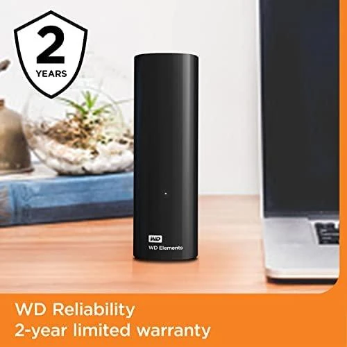 Kietasis diskas „Western Digital“ 3,5 colio 14 TB „Western Digital Elements Desktop Stationer“, juodas