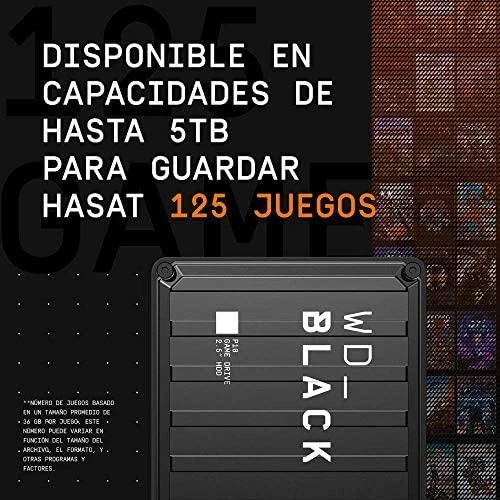 Sandisk Western Digital P10 Game Drive Išorinis kietasis diskas 4 TB 2.5" Micro-USB B 3.2 Gen 1 (3.1 Gen 1) Juodas