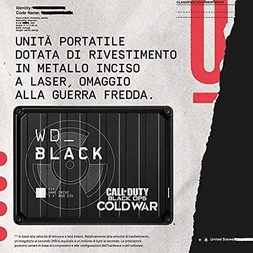 Sandisk Western Digital P10 Game Drive Išorinis kietasis diskas 4 TB 2.5" Micro-USB B 3.2 Gen 1 (3.1 Gen 1) Juodas
