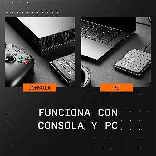 Sandisk Western Digital P10 Game Drive Išorinis kietasis diskas 4 TB 2.5" Micro-USB B 3.2 Gen 1 (3.1 Gen 1) Juodas