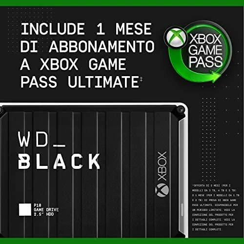 Kietasis diskas Sandisk WD Juodas P10 Game Drive for XBOX One 5TB
