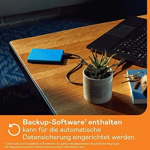 Išorinis kietasis diskas HDD Western Digital My Passport (4TB, USB 3.2) Mėlyna