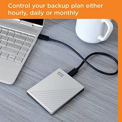 Kietasis diskas Western Digital „My Passport Ultra 2TB“ nešiojamas išorinis USB-C/USB3.0 HDD 2,5 colio metalinės apdailos RTL