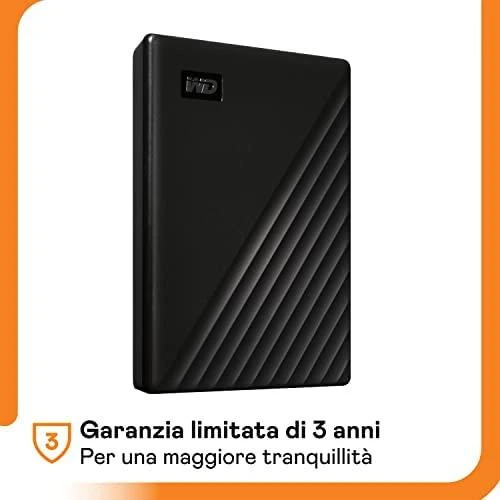 Išorinis kietasis diskas HDD Western Digital My Passport (1TB, USB 3.2) Juodas