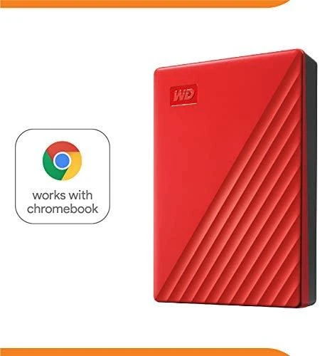 Išorinis kietasis diskas HDD Western Digital My Passport (4TB, USB 3.2) Raudona