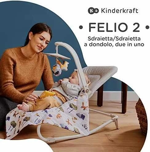 KINDERKRAFT gultukas FELIO 2, forest yellow, KBFELI20YEL0000
