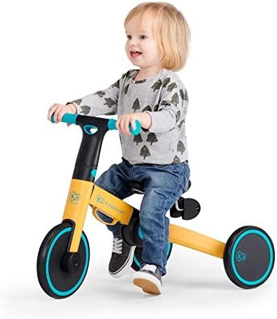 Kinderkraft sulankstomas vaikiškas triratukas 3 viename 4TRIKE KR4TRI00PNK0000, rožinis
