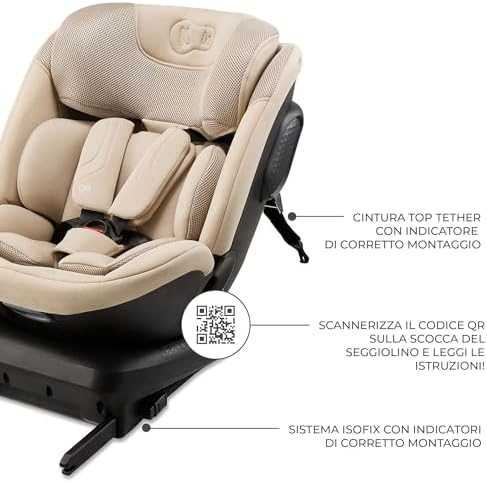 Kinderkraft KINDENKRAFT automobilinė kėdutė 40-150 cm, XPEDITION 3 i-size, beige, KCXPED03BEG0000