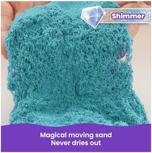 Twinkly Spin Master Kinetic Sand turkis su blizgučiais