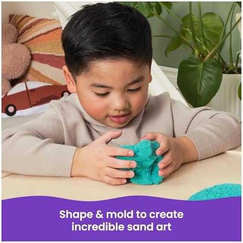 Twinkly Spin Master Kinetic Sand turkis su blizgučiais