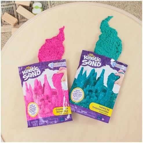 Twinkly Spin Master Kinetic Sand turkis su blizgučiais