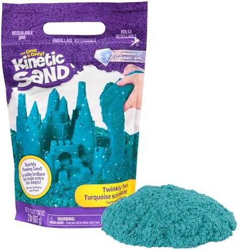 Twinkly Spin Master Kinetic Sand turkis su blizgučiais