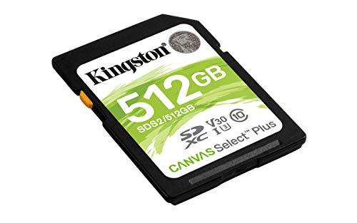 Atminties kortelė KINGSTON 512GB SDXC Canvas Select Plus 100R C10 UHS-I U3 V30