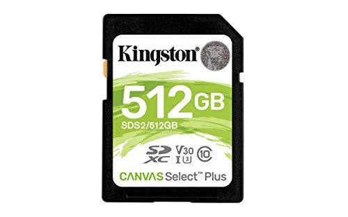 Atminties kortelė KINGSTON 512GB SDXC Canvas Select Plus 100R C10 UHS-I U3 V30