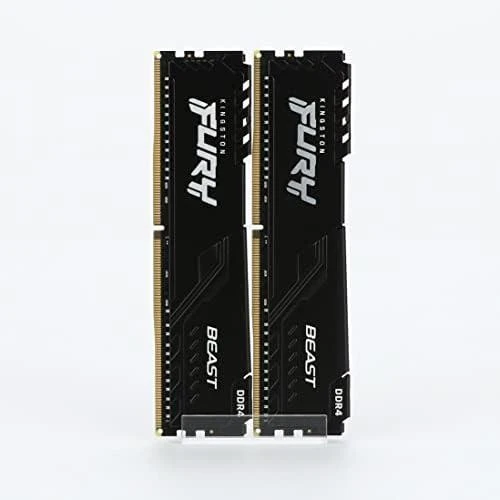 KINGSTON 32GB 3200MHz DDR4 CL16 DIMM rinkinys iš 2 1Gx8 FURY Beast Juodas