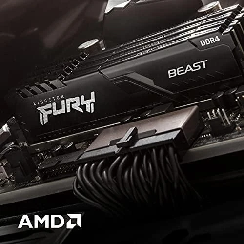 RAM Kingston KF436C18BBK2/64 64GB 3600MHz DDR4 CL18 DIMM (Kit of 2) FURY Beast Juodas | Kingstonas