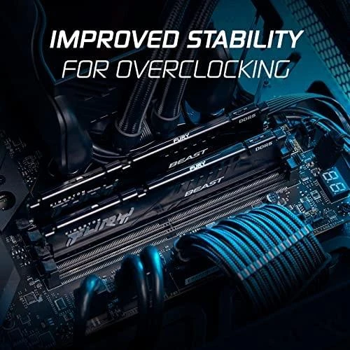 Atmintis (RAM) Kingston FURY Beast DDR5 16GB 5200MT/s CL40 DIMM Desktop Gaming Memory Single Module - KF552C40BB-16