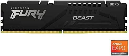 Atmintis (RAM) Kingston FURY Beast DDR5 16GB 5200MT/s CL40 DIMM Desktop Gaming Memory Single Module - KF552C40BB-16