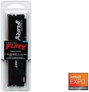 Atmintis (RAM) Kingston FURY Beast DDR5 16GB 5200MT/s CL40 DIMM Desktop Gaming Memory Single Module - KF552C40BB-16