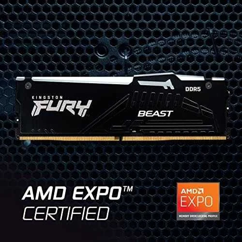 RAM KINGSTON 64GB 6000MT/s DDR5 CL36 DIMM rinkinys iš 2 FURY Beast RGB EXPO