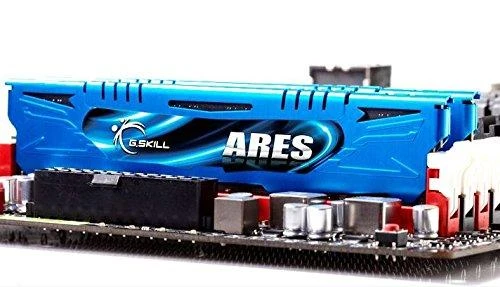 G.Skill Ares RAM atminties moduliai su mėlynais aušintuvais