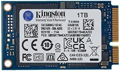 KINGSTON KC600 1024GB SATA3 mSATA SSD